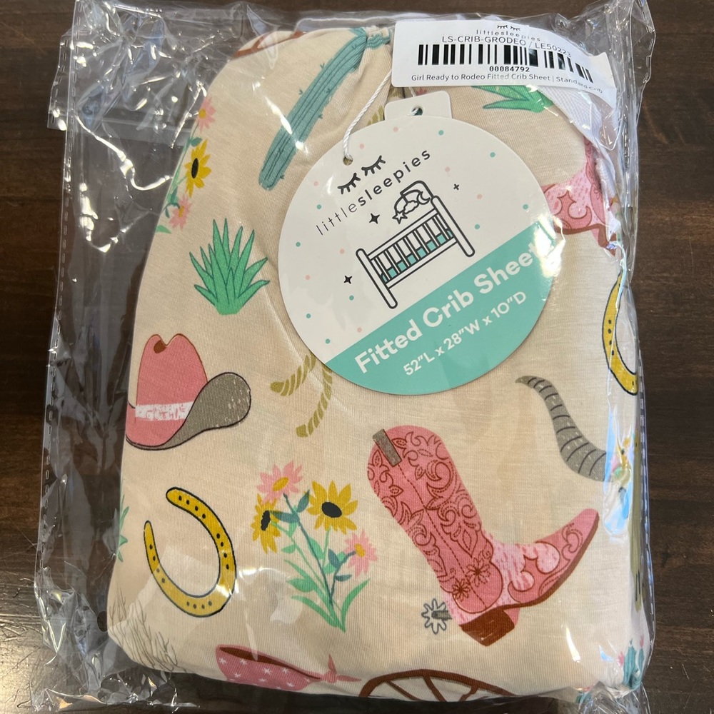 Little Sleepies Pink RTR crib sheet